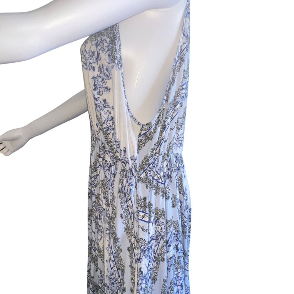 Torrid Floral Print Midi Dress With Sleeveless Design & High-Low Hem - Size 1/1X - Picture 3 of 8